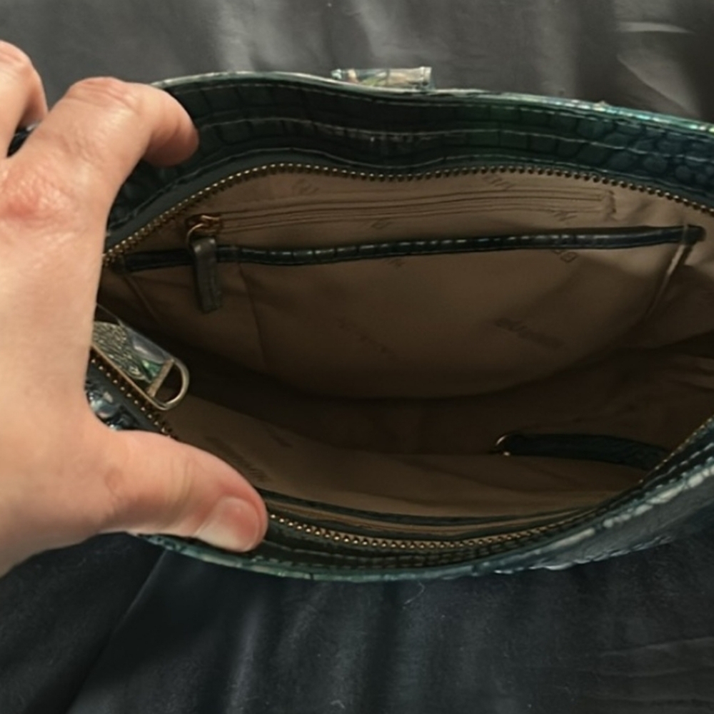 Brahmin Small Johanna Blue Topaz Melbourne Crossbody - Picture 7 of 7